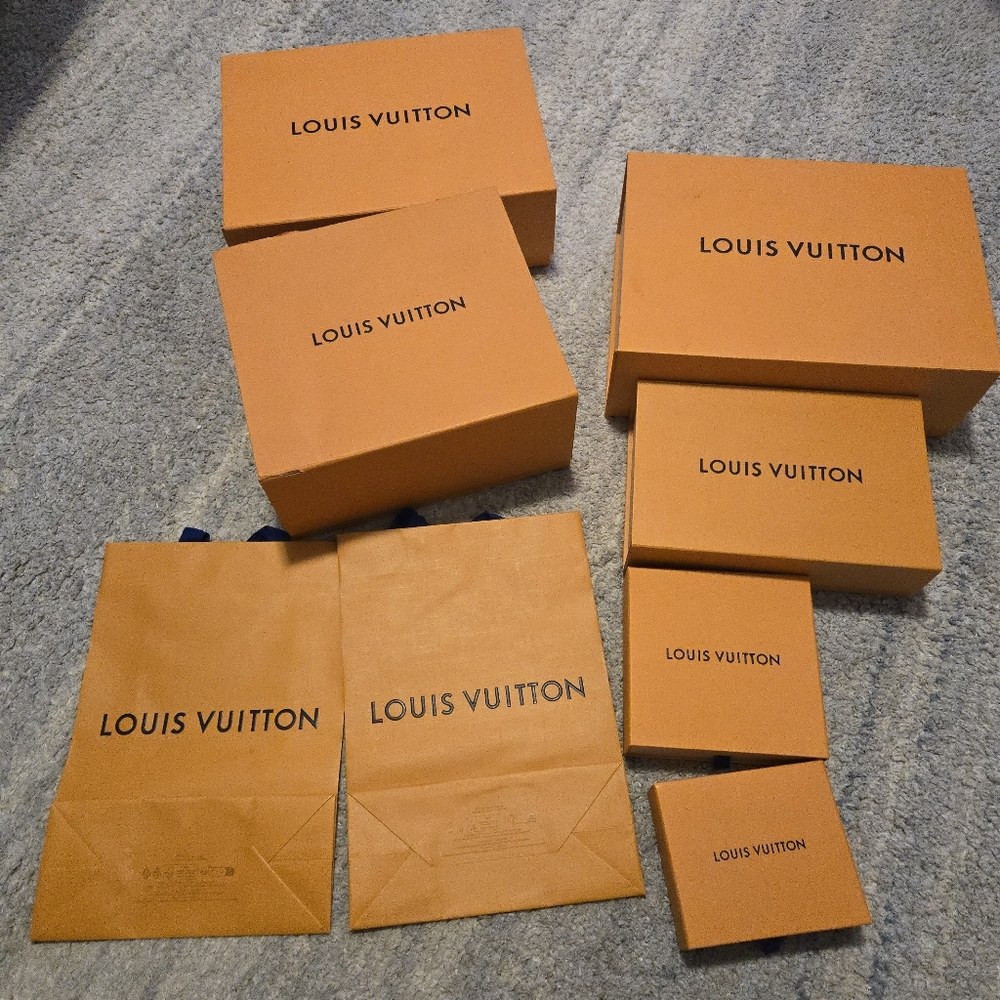 Authentic Louis Vuitton Box Set of “6” Boxes And 2 Gift Bags